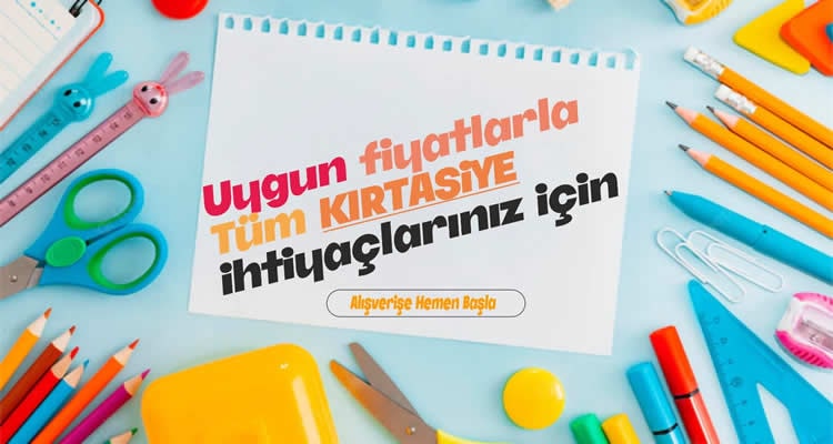 kalem çanta defter silgi ve tüm okul araç gereç kırtasiye ürünleri ucuz ve uygun fiyata al